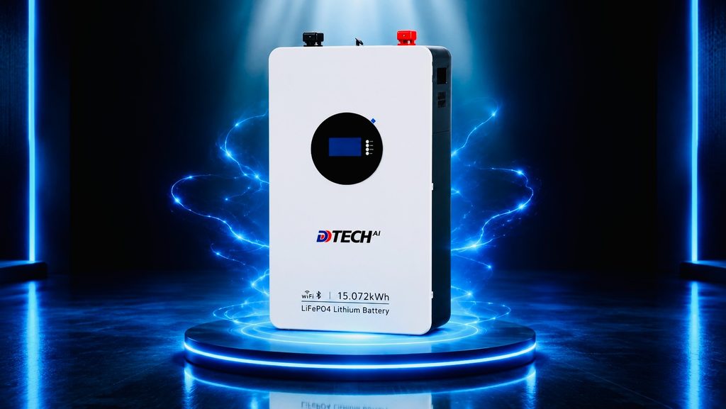 New DD building Lithium solar battery in display