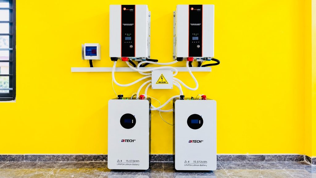 Large solar power system installed for a high-power residential property in Nigeria