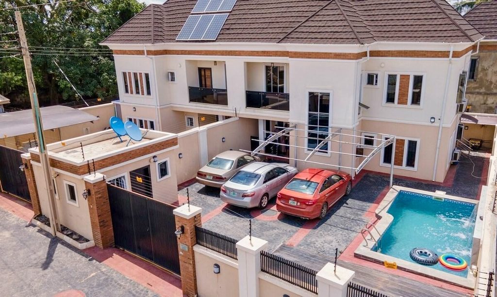 Modern Nigerian home with properties in it