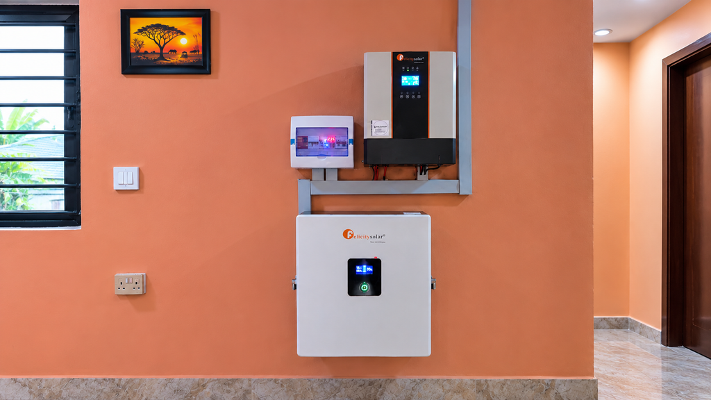 Compact solar power system for a small home in Nigeria