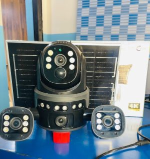 4G V380 Quadruple Lens Solar PTZ Camera