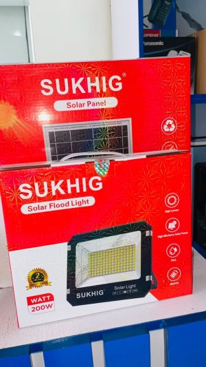 SUKHIG 200W Solar Floodlight with Solar Panel