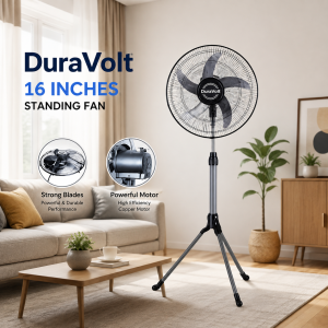 Dura Volt 16-Inch Solar Standing Fan