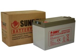 12V 100AH Gel Sunfit battery