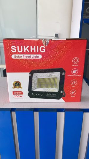 SUKHIG 200W Solar Floodlight with Solar Panel