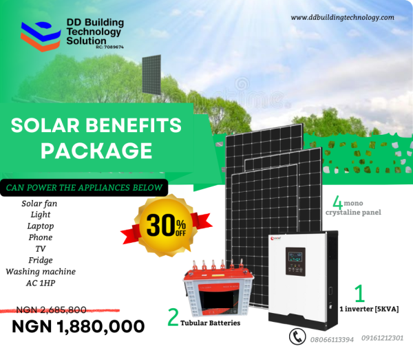 SOLAR BENEFIT PACKAGE-Empowering Homes & Businesses with Clean, Reliable Energy