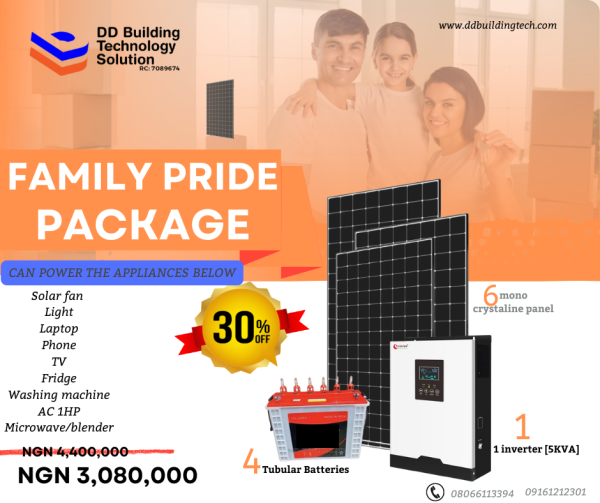 FAMILY PRIDE PACKAGE–Your Home. Fully Powered. Stress-Free.