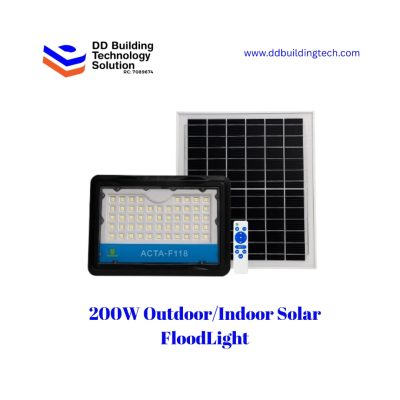 200W Outdoor/Indoor Solar Flood Light