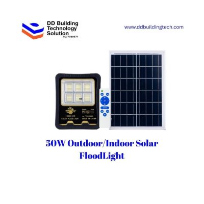 50W Outdoor/Indoor Solar Flood Light