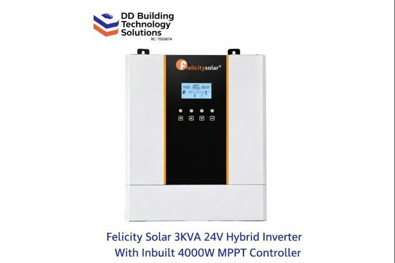 Felicity Solar 3KVA 24V Hybrid Inverter With Inbuilt 4000W MPPT Controller