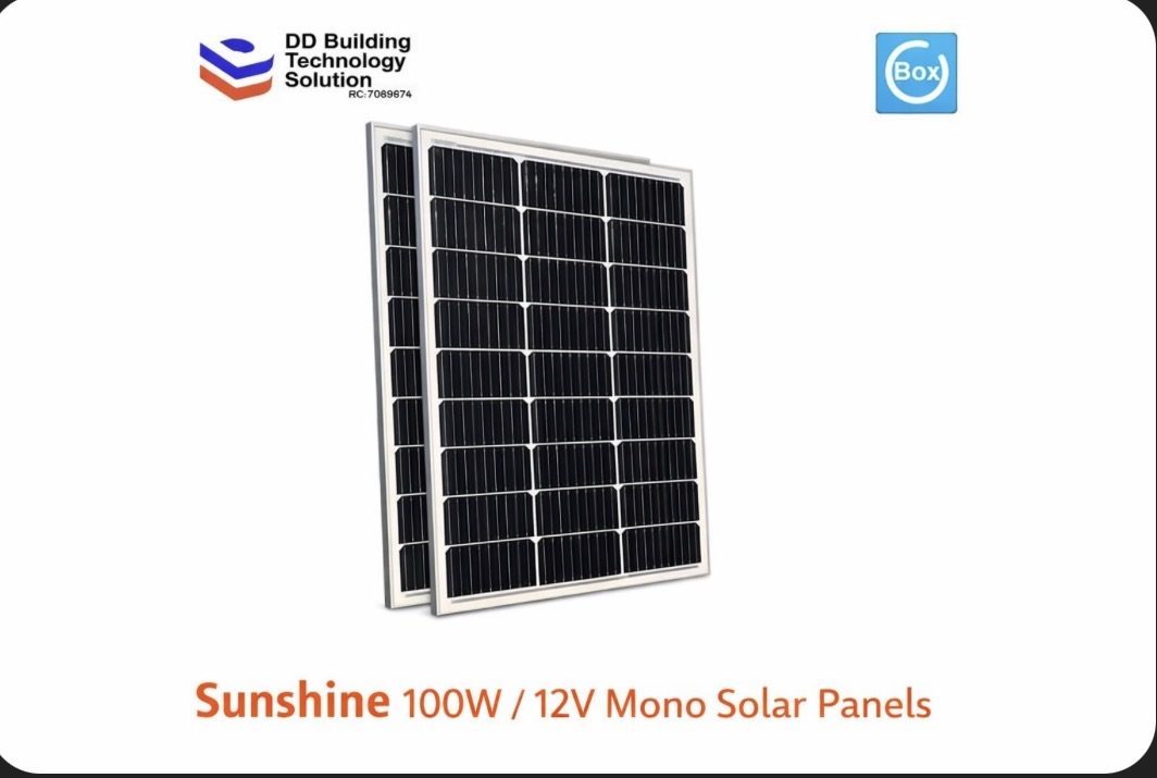 Sunshine 100W Mono Solar Panels