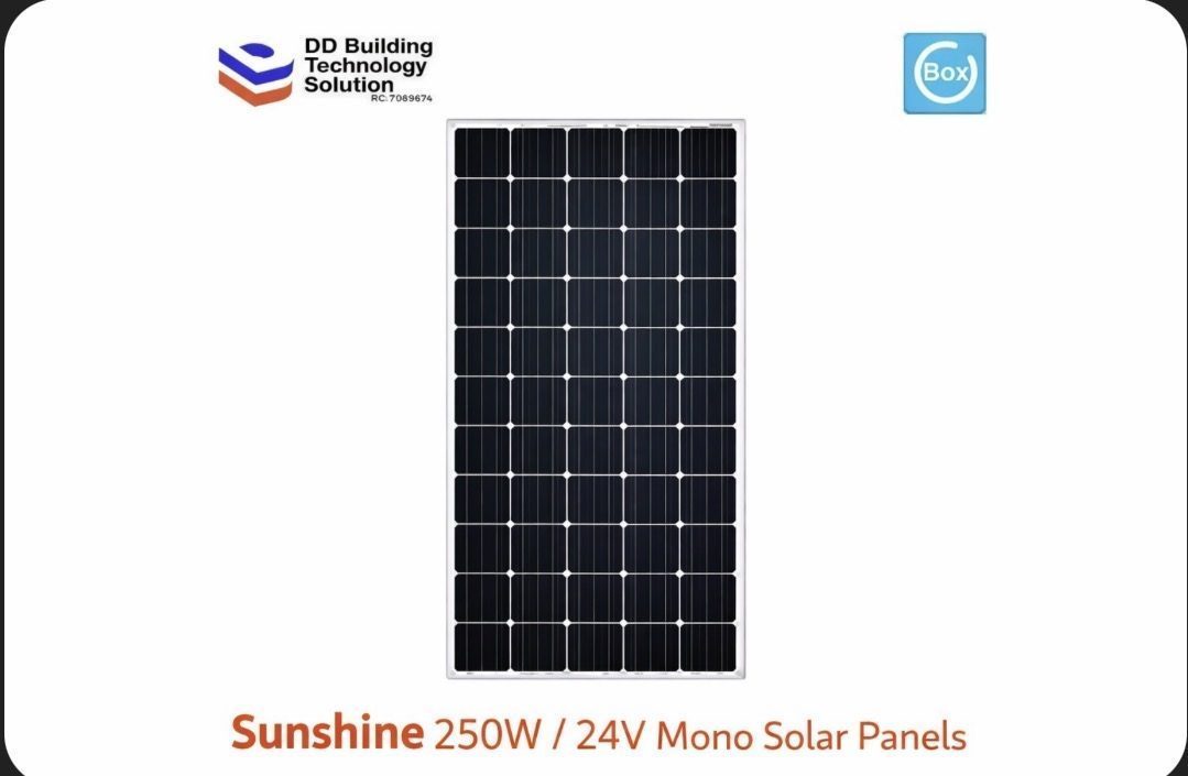 Sunshine 250W Mono Solar Panel