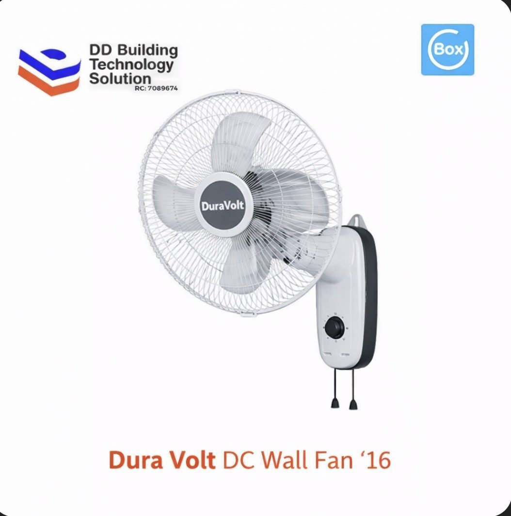Dura Volt DC Wall Fan "16