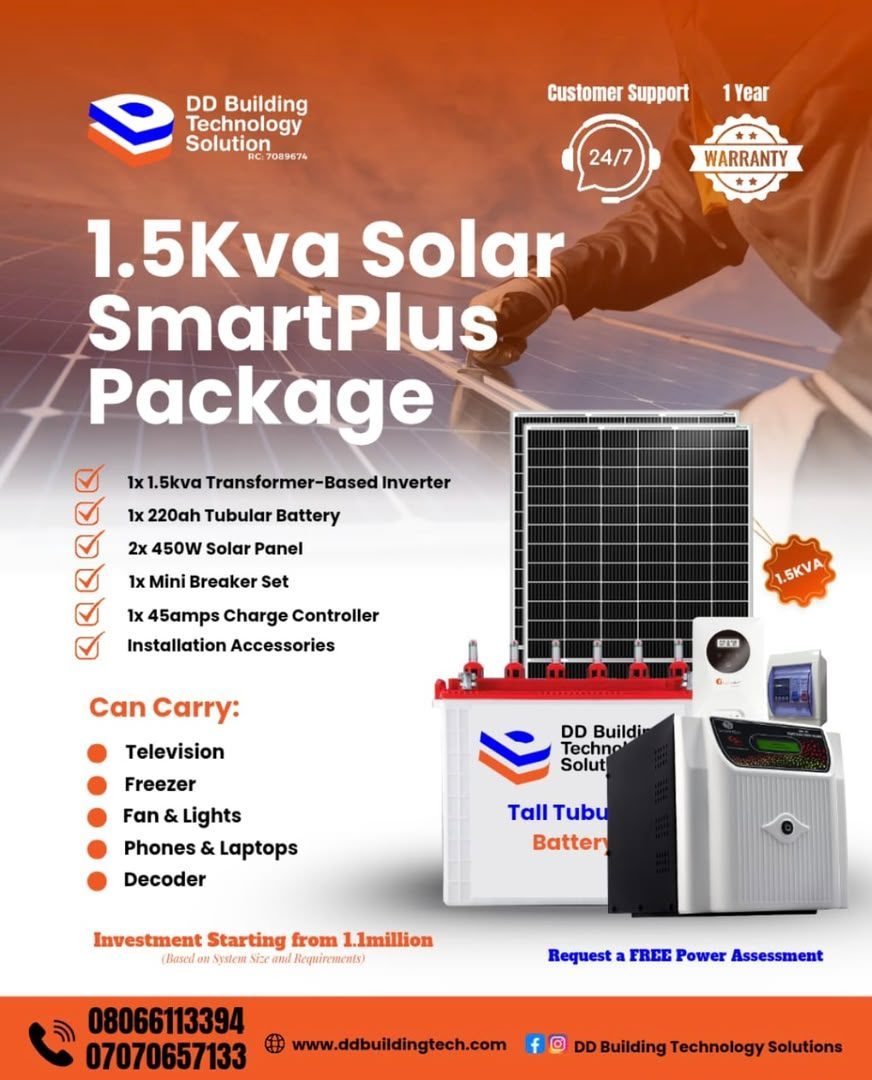 1.5kva Solar SmartPlus Package