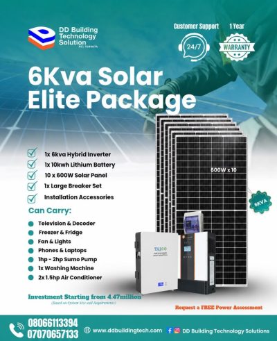 6kva Solar Elite Package