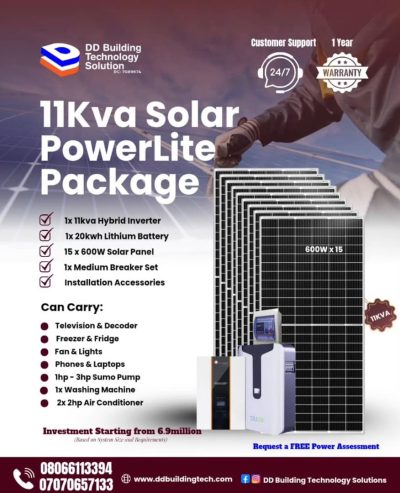11kva Solar PowerLite Package