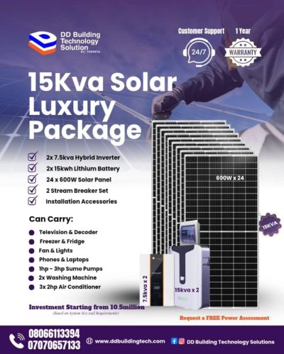 15kva Solar Luxury Package