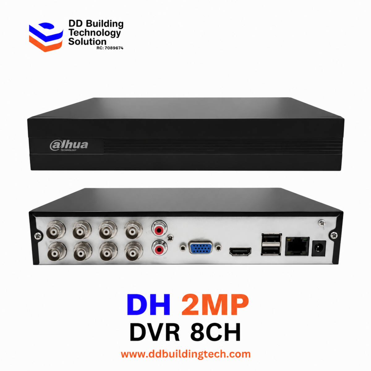 DH 2MP DVR 8CH