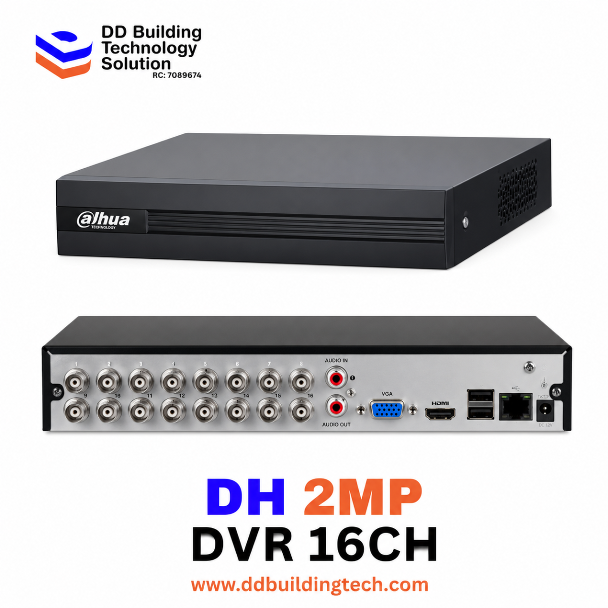 DH 2MP DVR 16CH