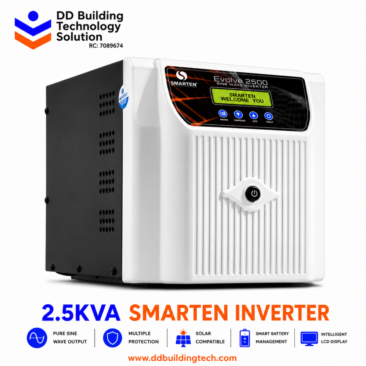 Smarten 2.5kva 24v Transformer Based Inverter