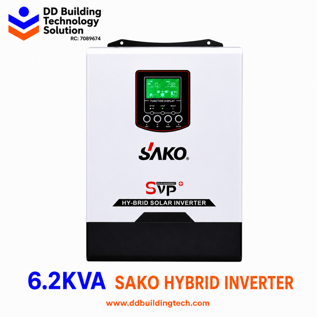6.2kVA 48v Sako Hybrid Inverter