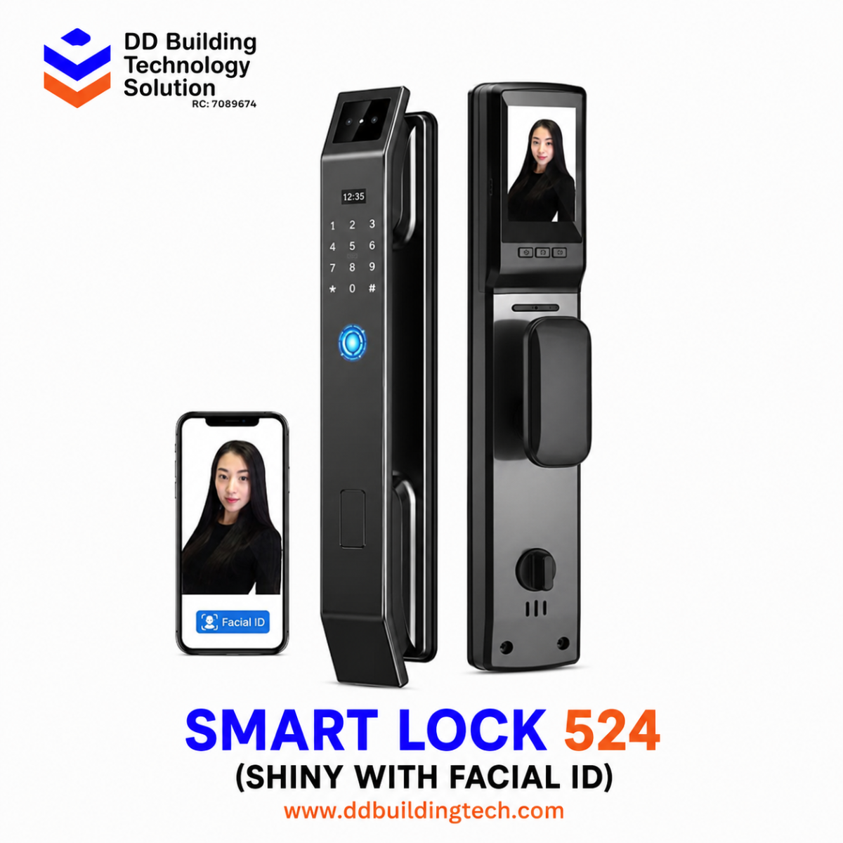 Smart Lock 524 (Shiny with Facial ID)