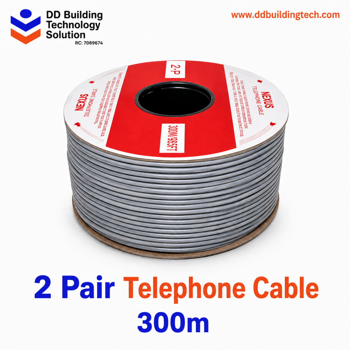 2 Pair Telephone Cable 300m