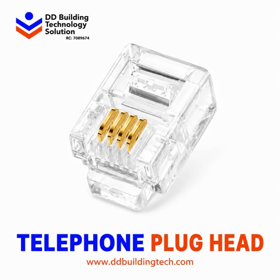 Telephone Plug Head (RJ11 Connector)