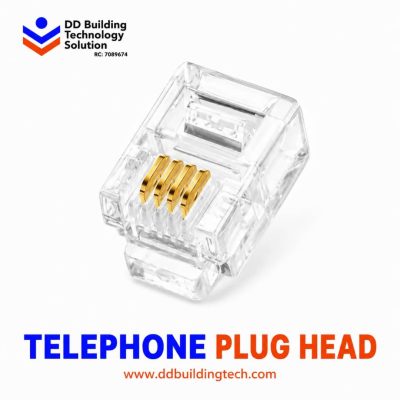 Telephone Plug Head (RJ11 Connector)