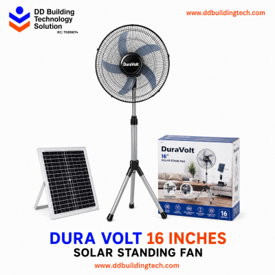Dura Volt 16-Inch Solar Standing Fan