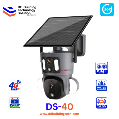 4G Ubox Dual Lens Solar PTZ Camera (DS-40)