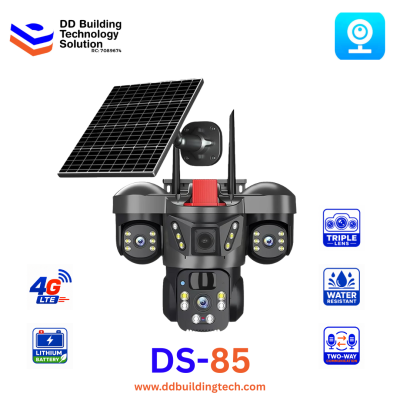 4G V380 Triple Lens Solar PTZ Camera (DS-85)