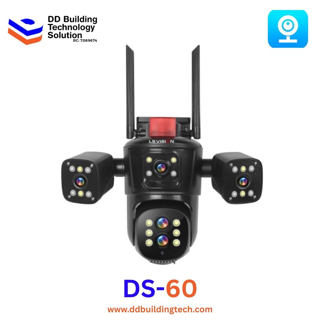 4G V380 Triple-View Lens Solar PTZ Camera