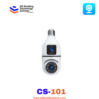 WIFI Dual Lens PTZ Bulb Camera (CS-101)