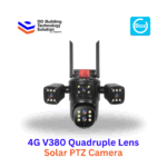 4G V380 Quadruple Lens Solar PTZ Camera